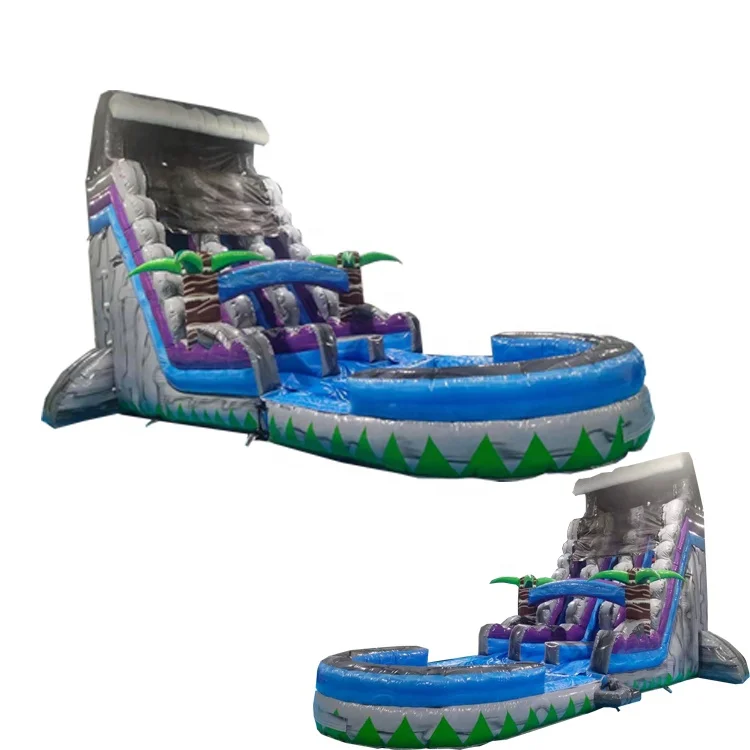 

Happy Kiddie Toys Best Sale Commercial grade PVC inflatable bounce house water slide for sale, Customized color