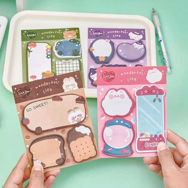 

New school stationery supply DIY diary kawaii cute sticky notes for children