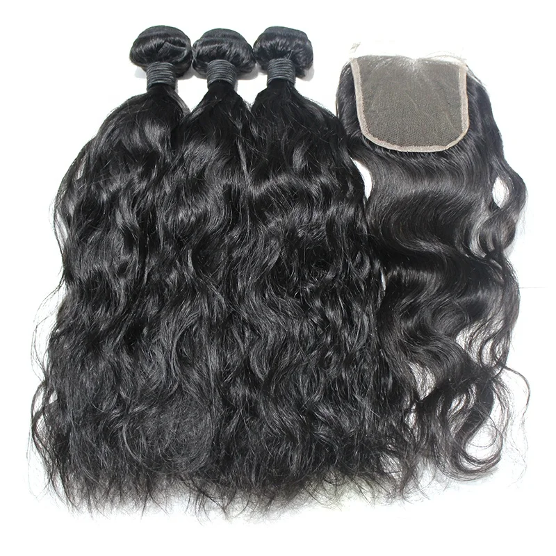 

Peruvian Virgin Hair Natural Wave Lace Closure 100% Human Hair Extensions