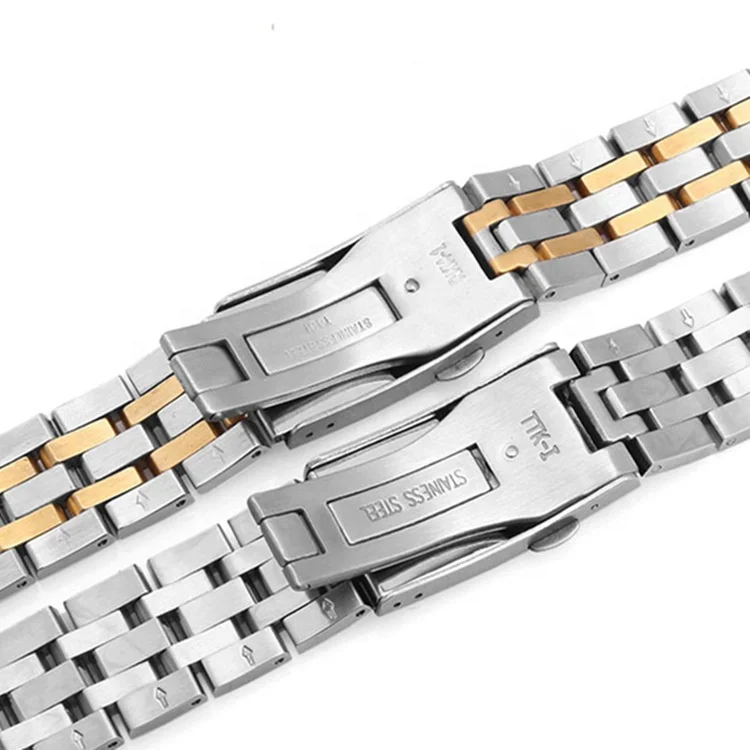 

WAC-02 Customized Logo High Quality Men's Foldable Watch Band Clip Steel Wristwatch Buckles