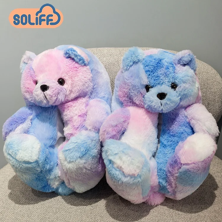 

Teddy bear slippers drop shipping plush teddy bear slippers