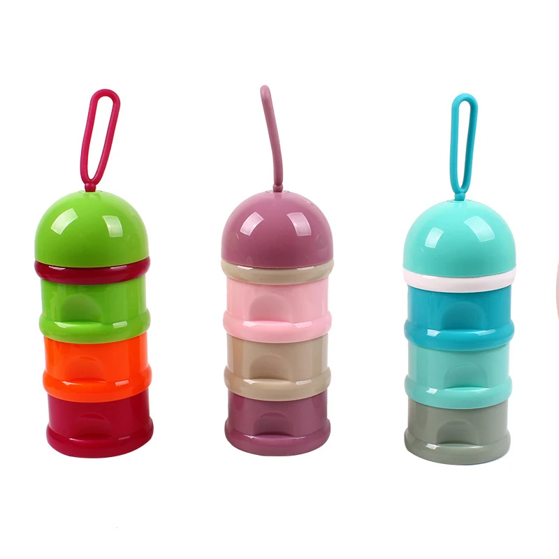 

Portable baby milk powder box. Independent layering, Optional