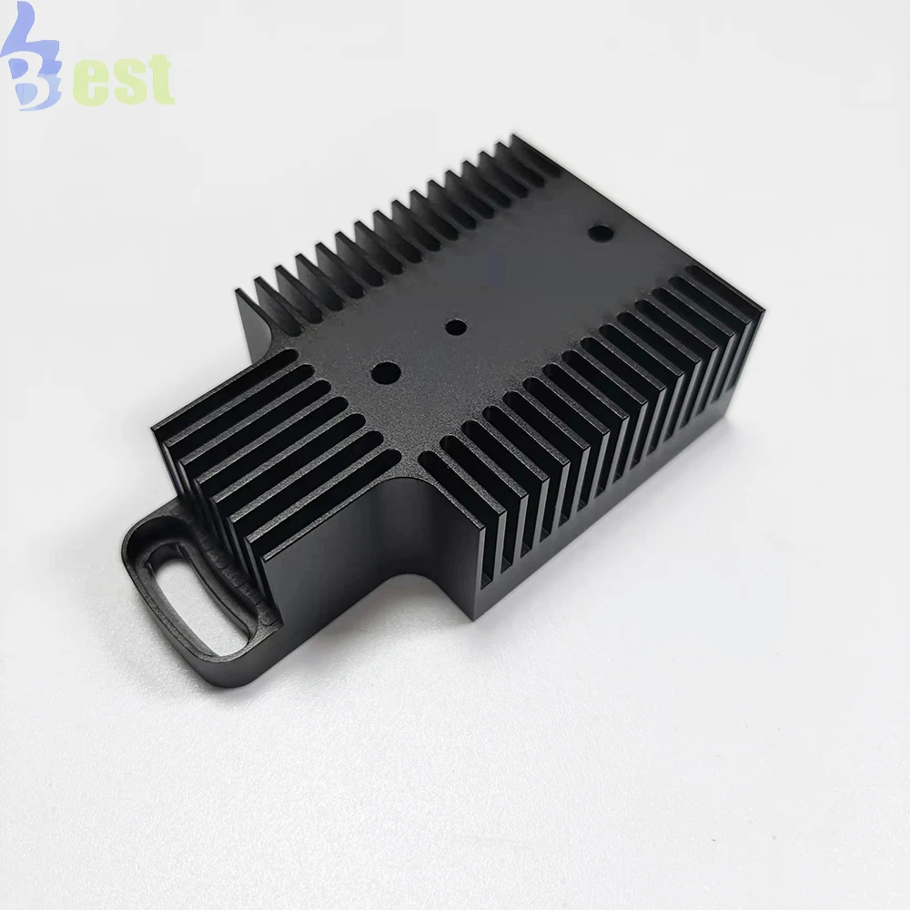 

custom 6061 anodized aluminum cnc heat sink part