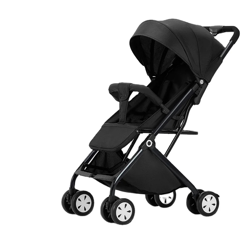 

New Arrivals Modular Travel System Foldable High Landscape 3 In 1 Baby Strollers, Black,grey