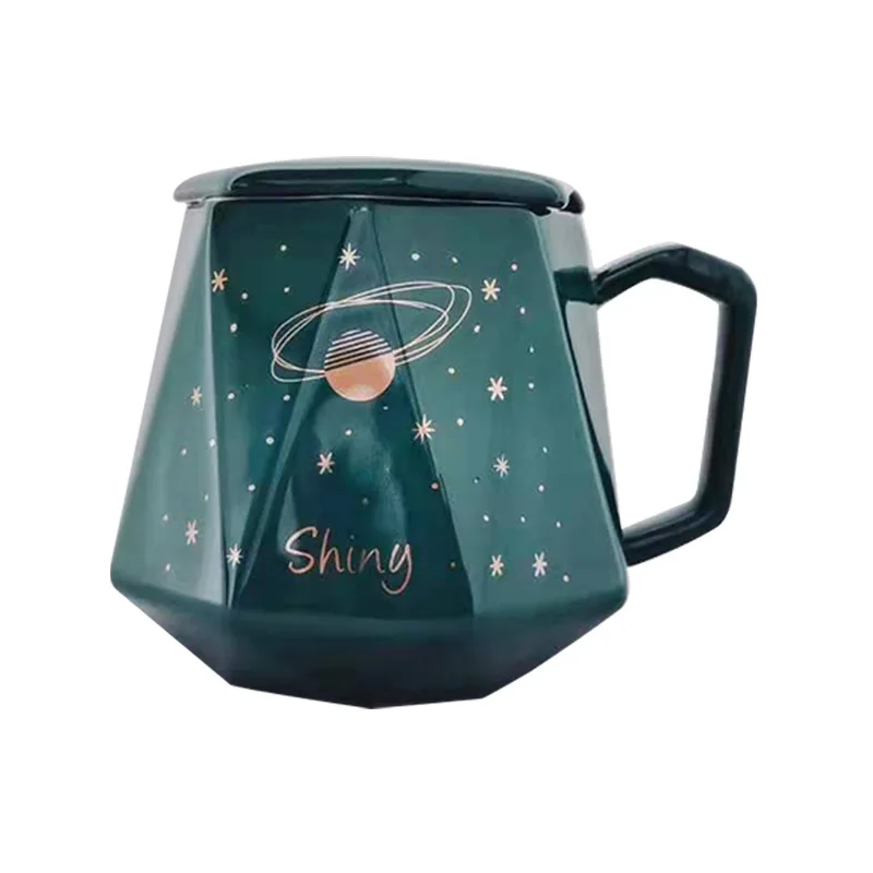 

Madou Modern Simple Starry Sky Mug With Handle Not Hot Large Capacity Ceramic Cup, 4 colors