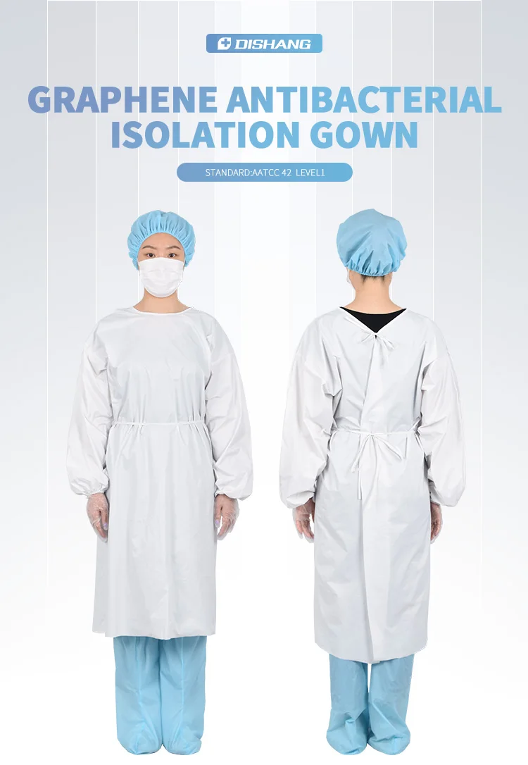 Graphene Medical Use Anti Dust Anti Harmful Splashes Isolation Gown Modified Nylon Isolation Suits Safety Dress - KingCare | KingCare.net