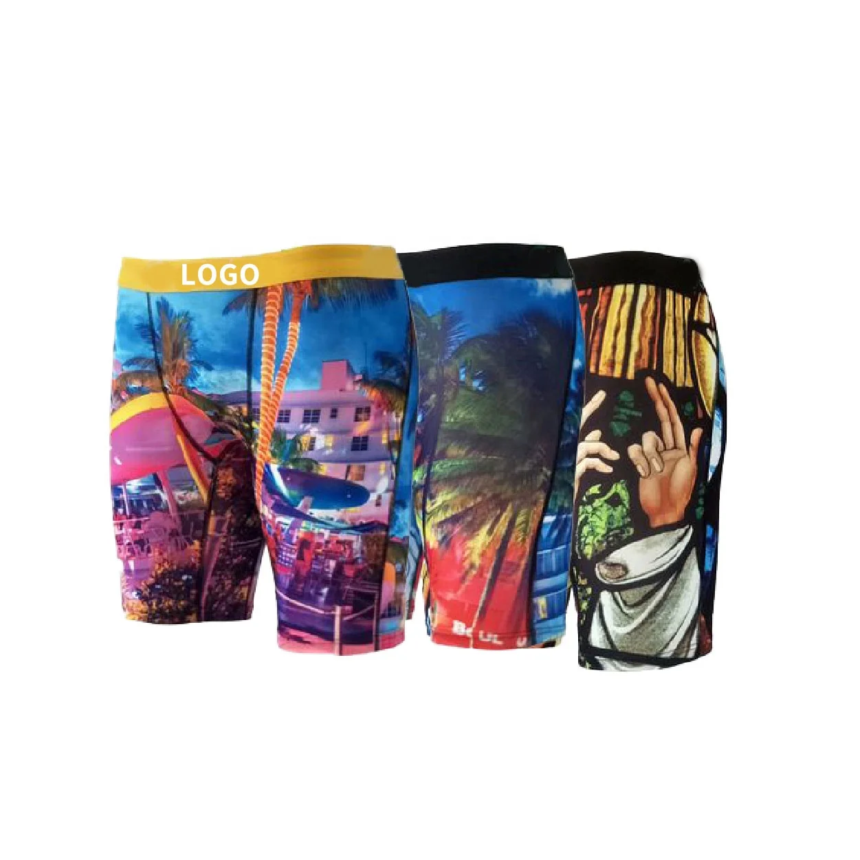 

Wholesale Polyester Breathable Mens Shorts Underwear, Customized logo
