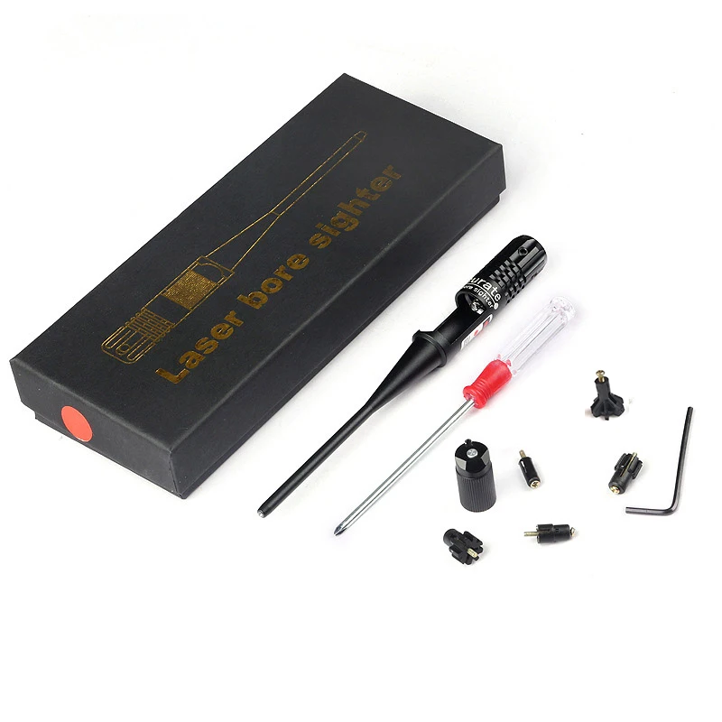 

New Tactical Rifles Accessory Red Dot Laser Boresighter .22 to .50 Caliber Bore Sighter Collimator Kit for Hunting .22 to .50 Ca