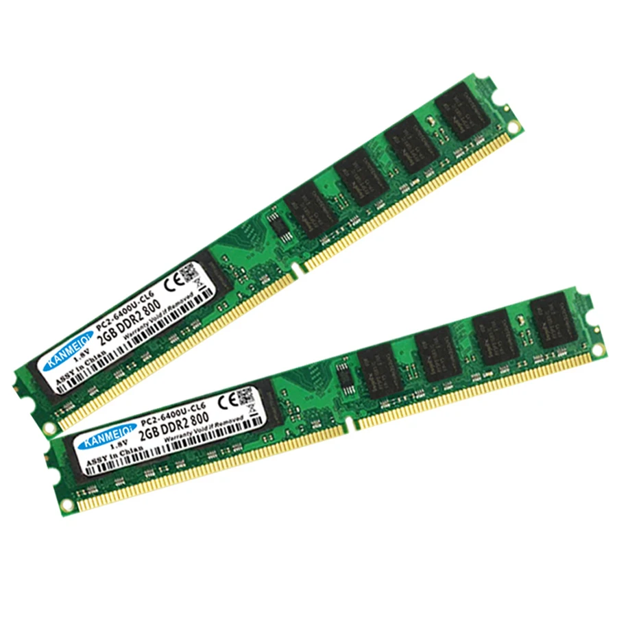 

KANMEIQi Memory RAM 2GB DDR2 800MHz PC2-5300 PC2-6400 DDR2 533 667 800 (240 PIN) DIMM Desktop Memory OEM ODM