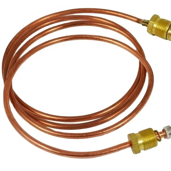 

High temperature gas fireplace copper tubular thermopile temperature probe 36"