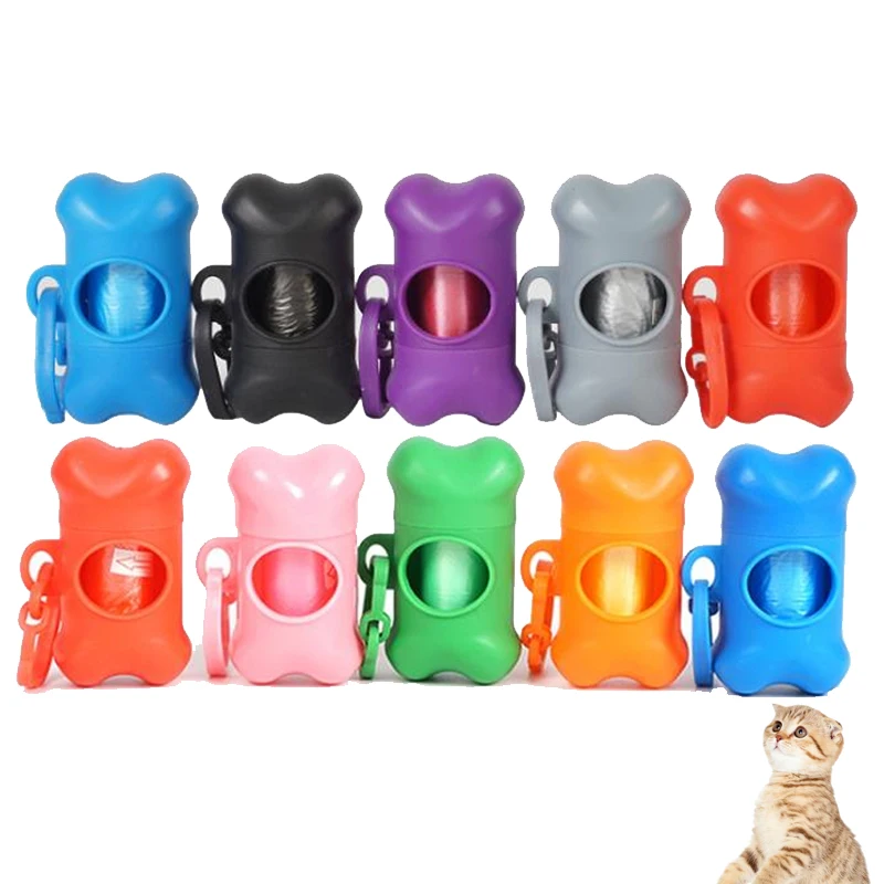 

Manufacture Cheap Poo Bag Dispenser Bone Shape Best Dog Poop Waste Bag Dispenser Pet Clean up products, 1-8colours