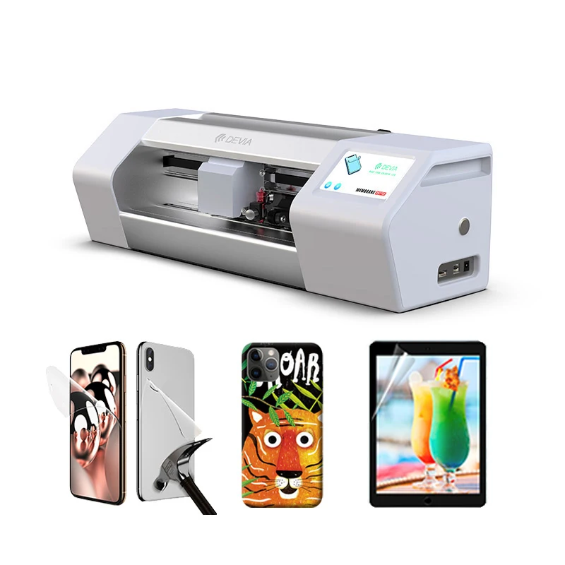 

DEVIA Automatic feeder multi sheet mobile phone front screen protector and back cover skin sticker cutter small flatbed plotter