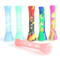 

Hand Tobacco Silicone Smoking Pipe Glass Bowl Cap Free Silicone Rubber Smoking Pipe