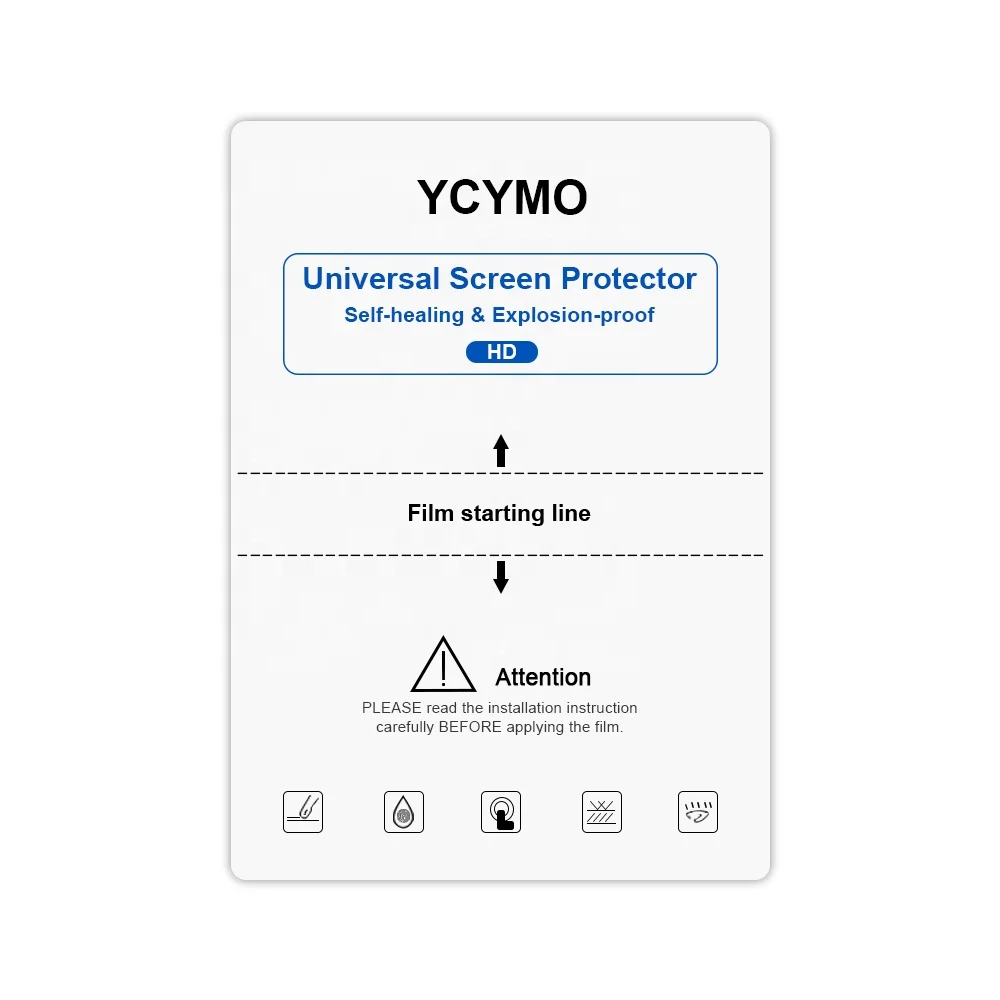 

YCYMO Universal Top Quality TPU Film Protection Screen 120*180mm Hydrogel Sheet Diy (Japan Import Material), Hd tpu film