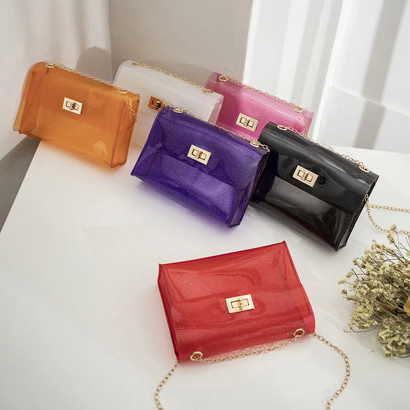 

purse handbag jelly jelly pvc purse jelly purse and sandals, Black/white/pink/red/yellow/purple