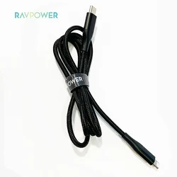 RAVPower RP-CB054 type-c PD fast charging mobile phone cables PVC+Nylon braid phone charger data cable with MFi for iPhone