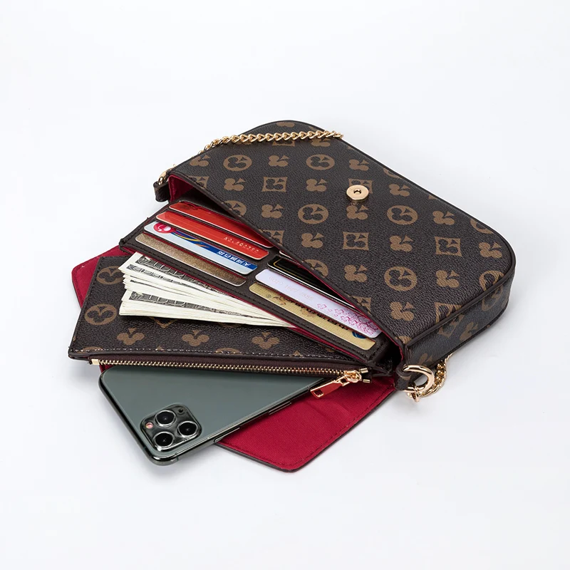 

Luxury fashion ladies handbag three-in-one envelope bag three-piece retro one-shoulder handbag