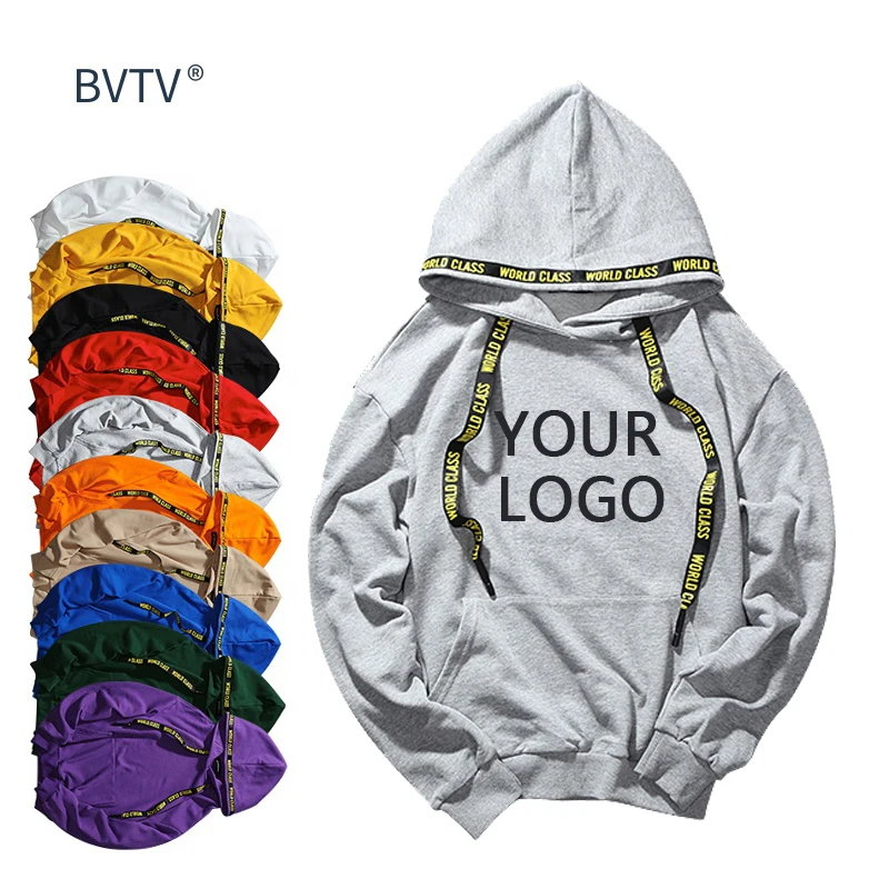 

High Quality plain 100% cotton hoodie heavyweight white sweatshirt jogger mens hoodies custom logo, Customized color