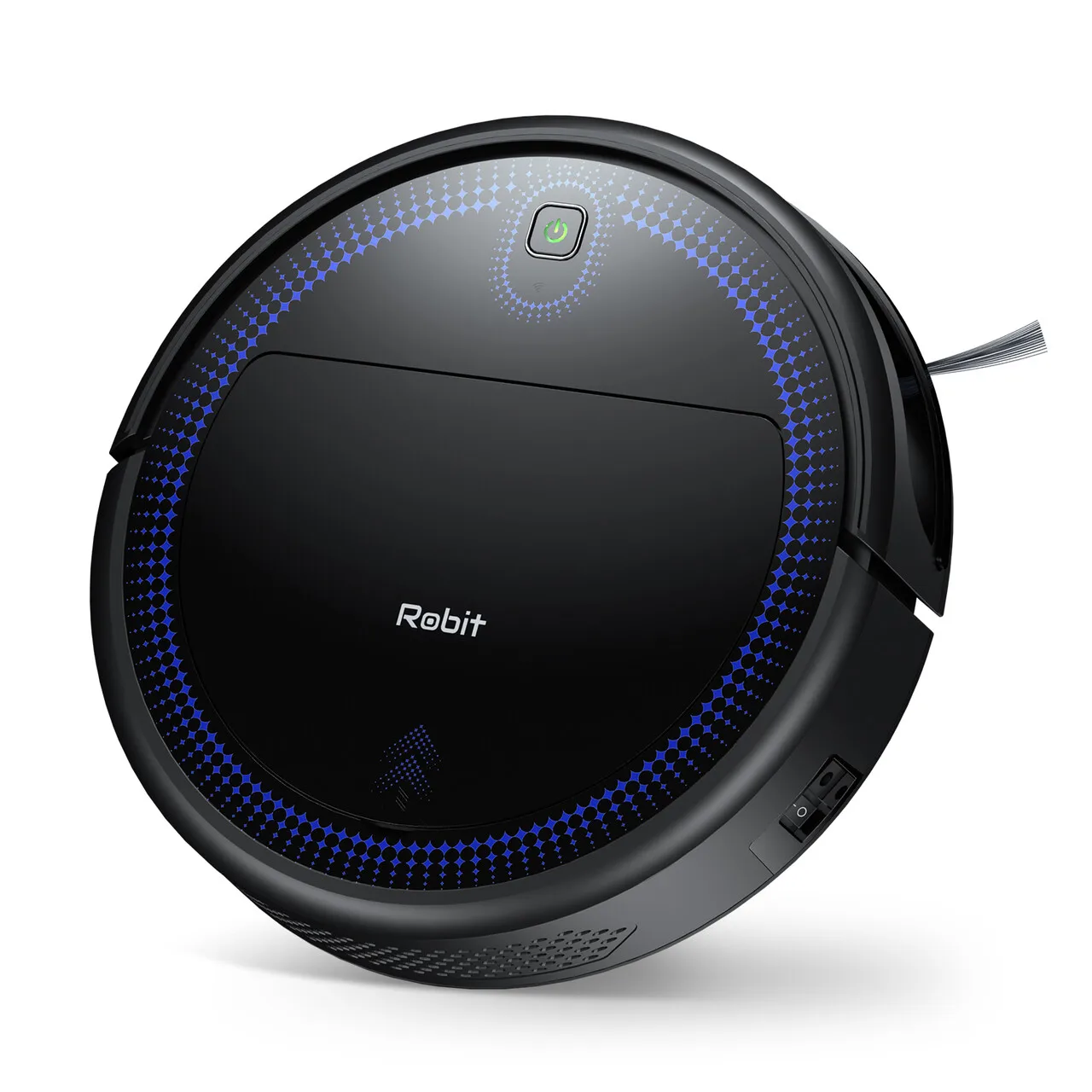 

New Glowing Ultra Quiet Self-Charging Portable Intelligent Robotic Vacuum Cleaner 2000 pa Automatic Mini Robot Mop Cleaner, Black