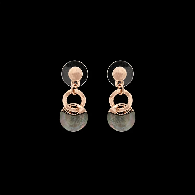 

Fashion Exaggerated Geometric Alloy Earrings Big Female Spring Bohemia Shell Stud Earrings, Picture