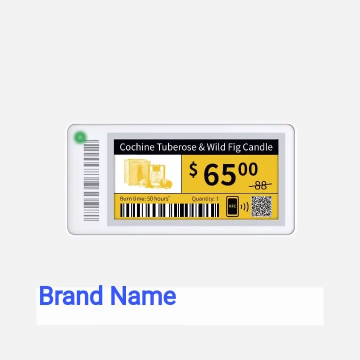 Retail Store 2.9 Inch Ble5.0 Eink Digital Price Tags Epaper Display