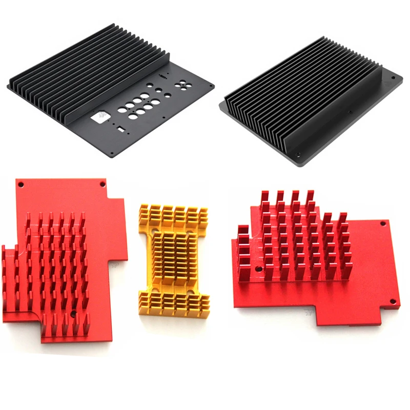 Custom Made Milling Machining Aluminum Profiles Enclosure Heat Sink Box Extruded Enclosure Aluminum Heat Sink case