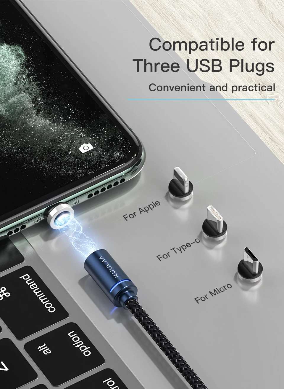 magnetic multi charger cable
