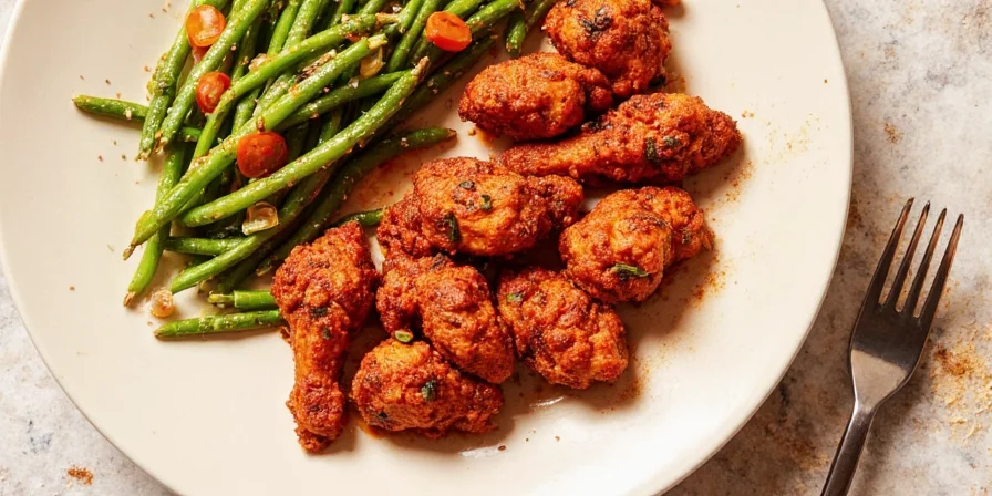 Platter of grilled harissa chicken with sides