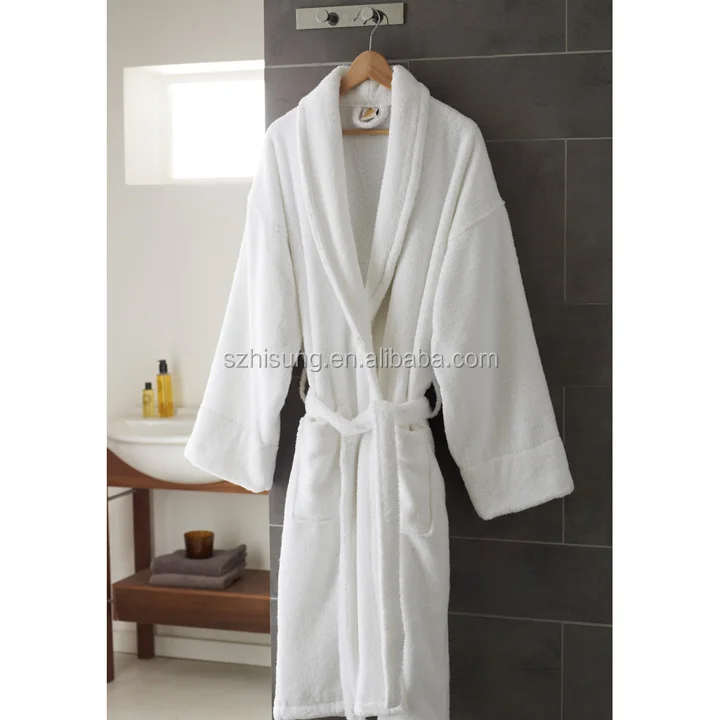 White Cotton Terry Hotel Bathrobe Buy Hotel Bathrobe,Cotton Bathrobe