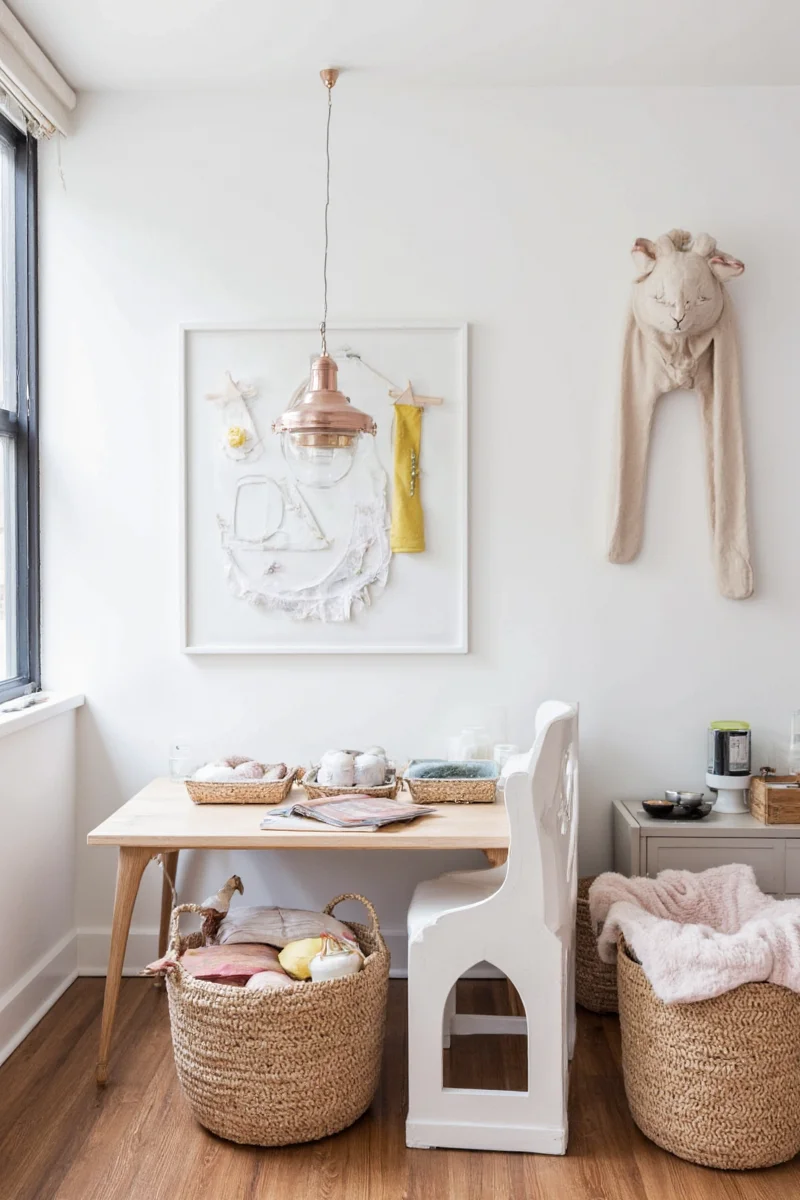 Tiny dollhouse style playroom for kids