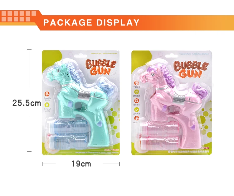 2020 Amazon top sale dragon design music bubble light toy with 2 bottle soap water