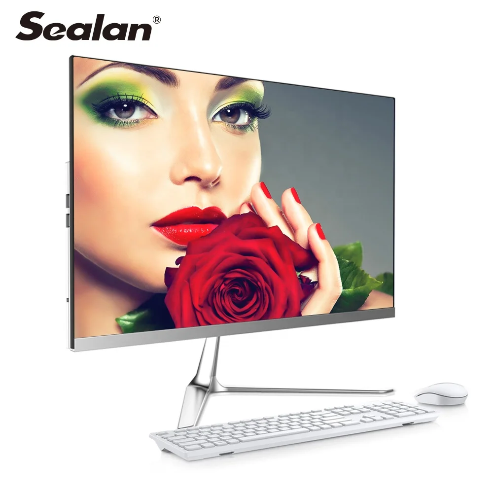 

SEALAN 21.5inch 23.8 inch h310 motherboard desktop webcam dvd all in one pc all in one barebone PC computer