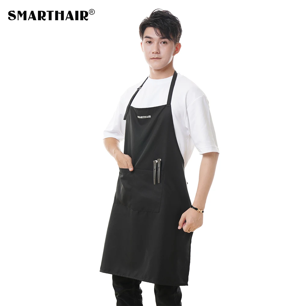 

Light Soft Water-repellent Polyester Hairstylist Aprons Beauty Salon Barber Hair Cutting Apron Custom Hair Apron