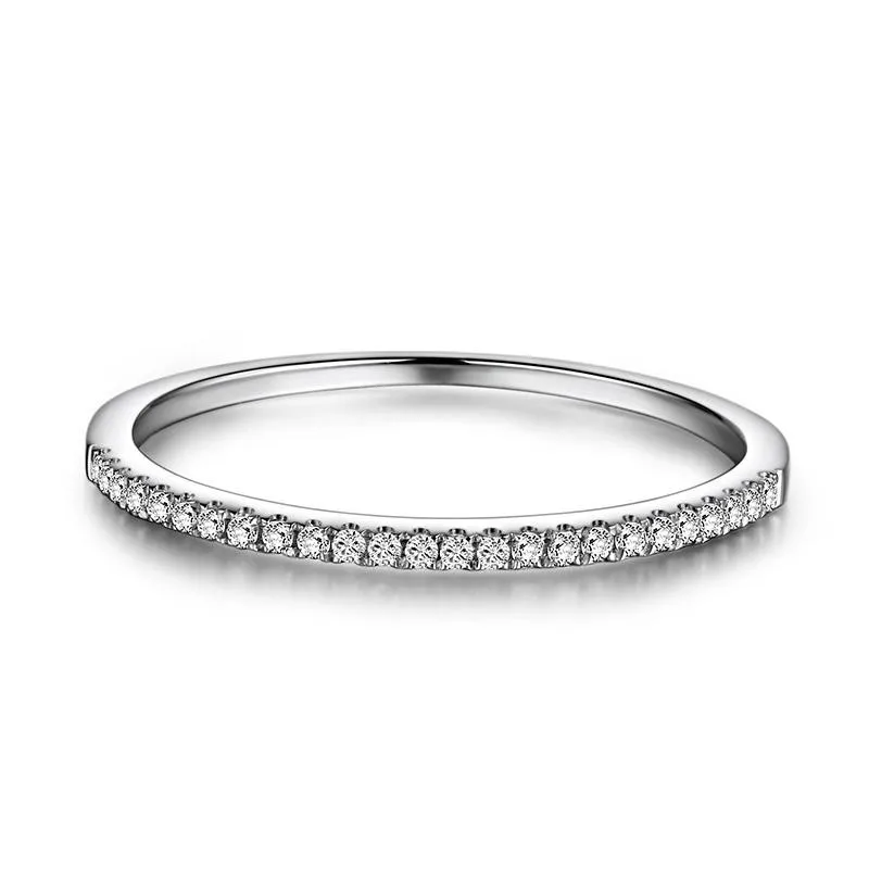 

High quality S925 silver ring, exquisite jewelry, simple and fine wedding ring, women, Picture shows