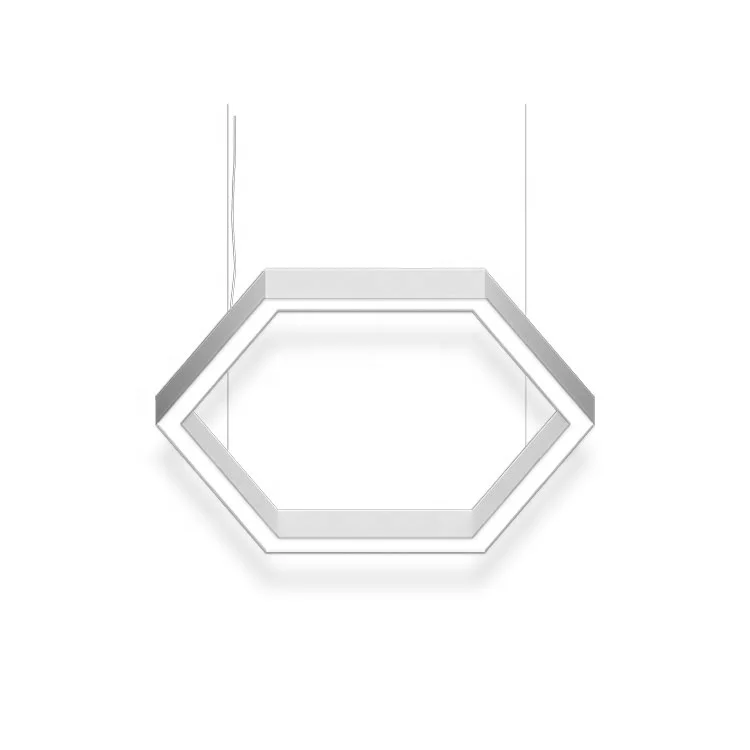 HLINEAR  LC8060-H-796 Commerical Used Hexagon Design Contemporary Modern Ring Hexagonal Light