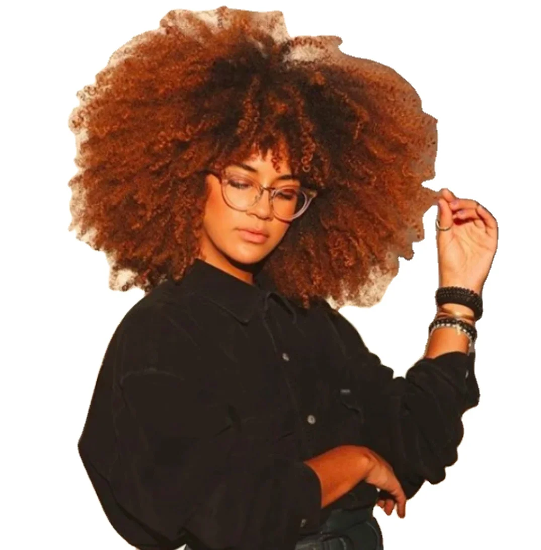 

Explosive head wig European and American female short curly Braiding Hair wig African small curly good omens cosplay wig