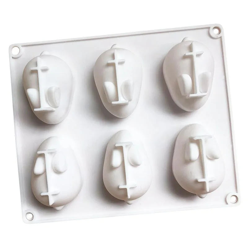

Spot wholesale small 6-connect net red mousse rabbit mold