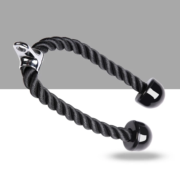 

Gym Workout Fitness Tricep Rope Push Pull Down Biceps Muscle Training Nylon Tension Rope