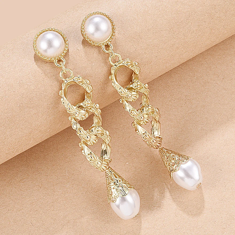 

Luxury Beaded Earrings Handmade Chain Long Tassel Earring Women Wedding Earrings And Bridal Jewelry Ear Stud