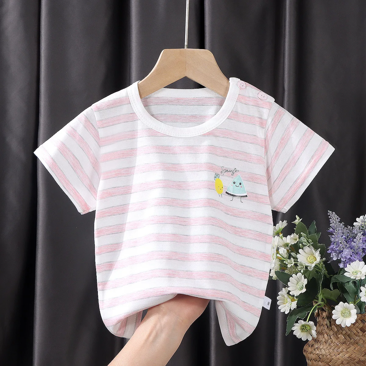 

Summer 0-6 years old cotton new boys and girls T-shirt children's single top, Picture shows