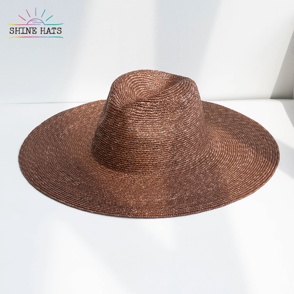 

Shinehats 2023 Custom Panama Jazz Fedora Top Wheat Straw Hats Colorful Sombrero for Women Ladies Luxury