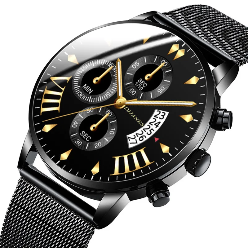 

Top Luxury Brand Fashion Quartz Watches Men Women Casual Slim Mesh Steel Sports Watch Male Date Hour Clock Relogio Masculino
