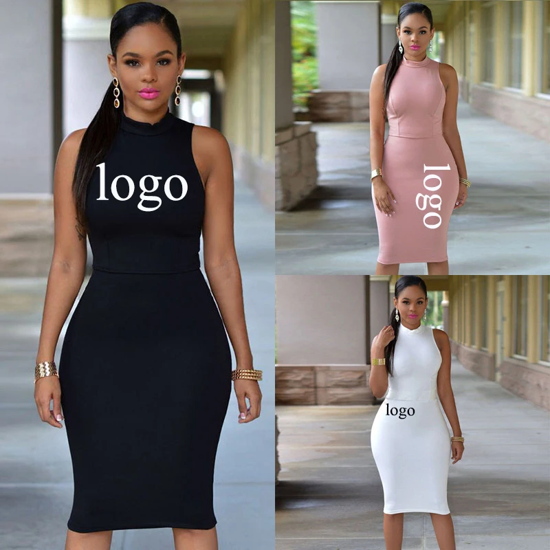 

European style nonsleeve elegant korea casual dress for women 2021 summer