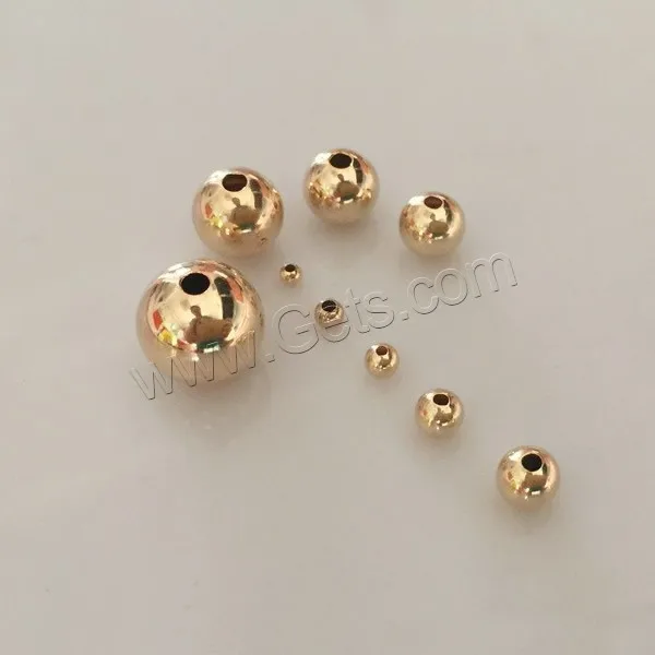 

round shape more size 14k gold filled beads jewelry making
