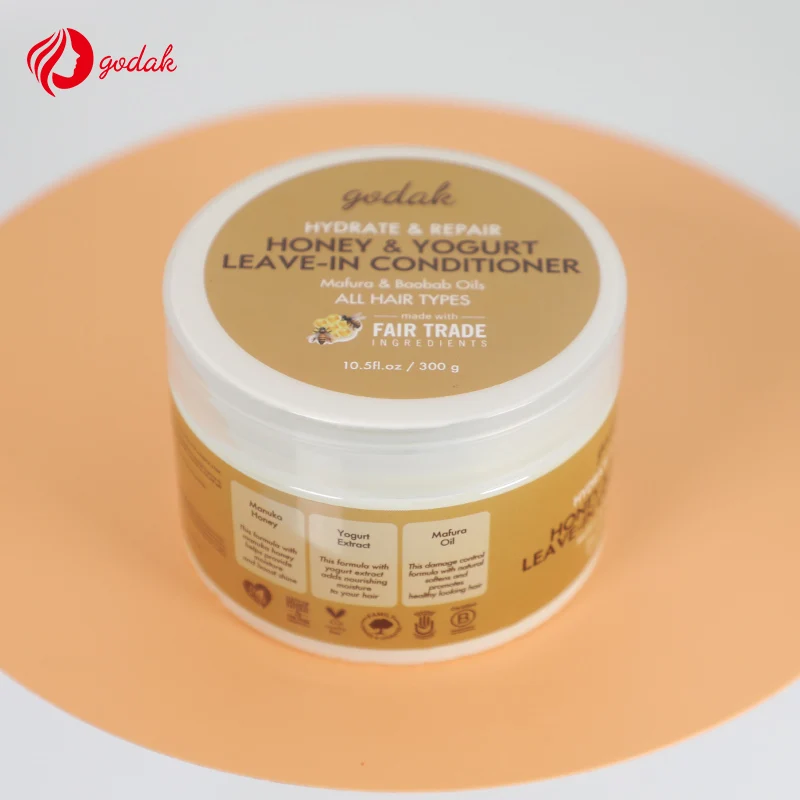 

Mafura Oil Honey Yogurt Water Free Leave-In Natural Organic Deep Repair Private Label Hair Conditioner