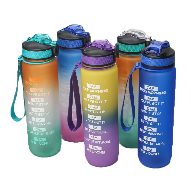 

2021hot best sellers 1000ml Dust cover BPA Free Portable Plastic Water Bottles Tritan material cup sport water bottle, Customized color