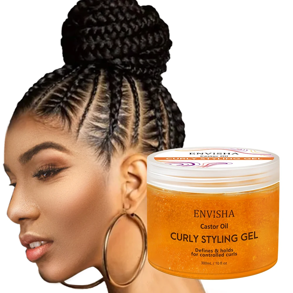 

Strong Effective Curly Coily Hair Styling Gel Private Label Curly Hair Styling Products Hair Strong Gel