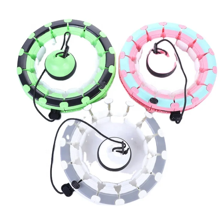 

High Quality fitness hula ring Removable custom color weighted Body Building hula circle hoop, Multi color
