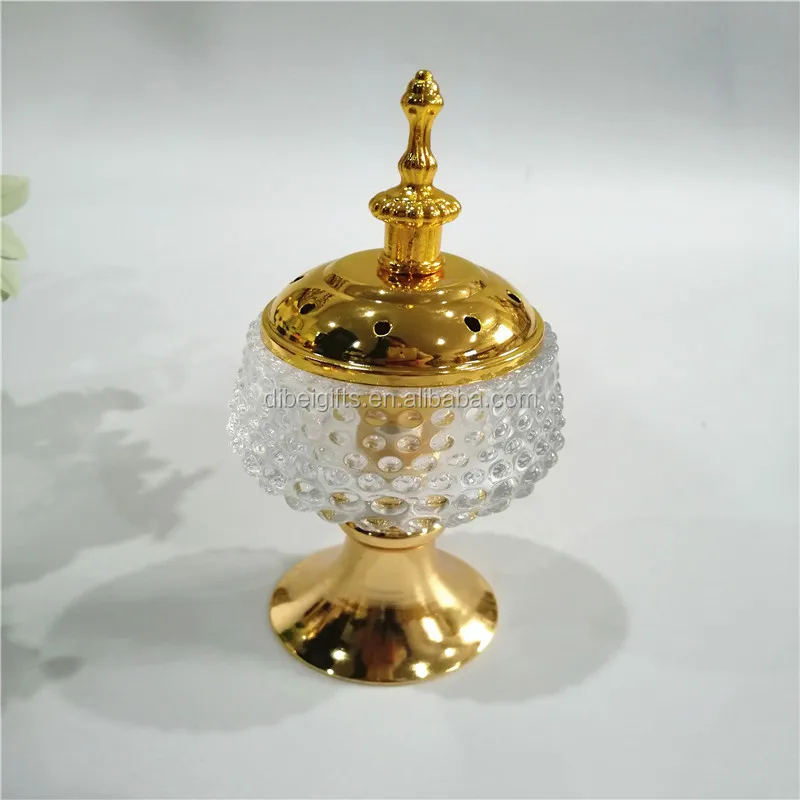 Portable Glass Censer Burner Religious Muslim Bakhoor Mubkhar Oud