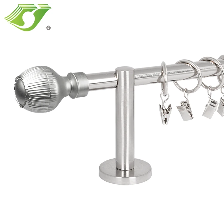 Flexible Zinc Alloy Ceiling Mounted Curtain Rods For Home View